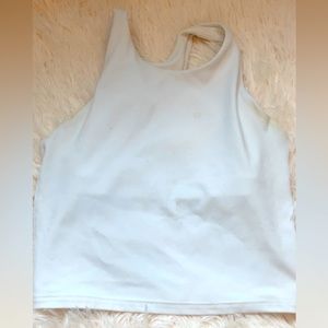 White athleta girl tank top